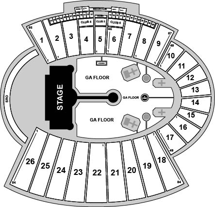 Sun Bowl Stadium Venue Map