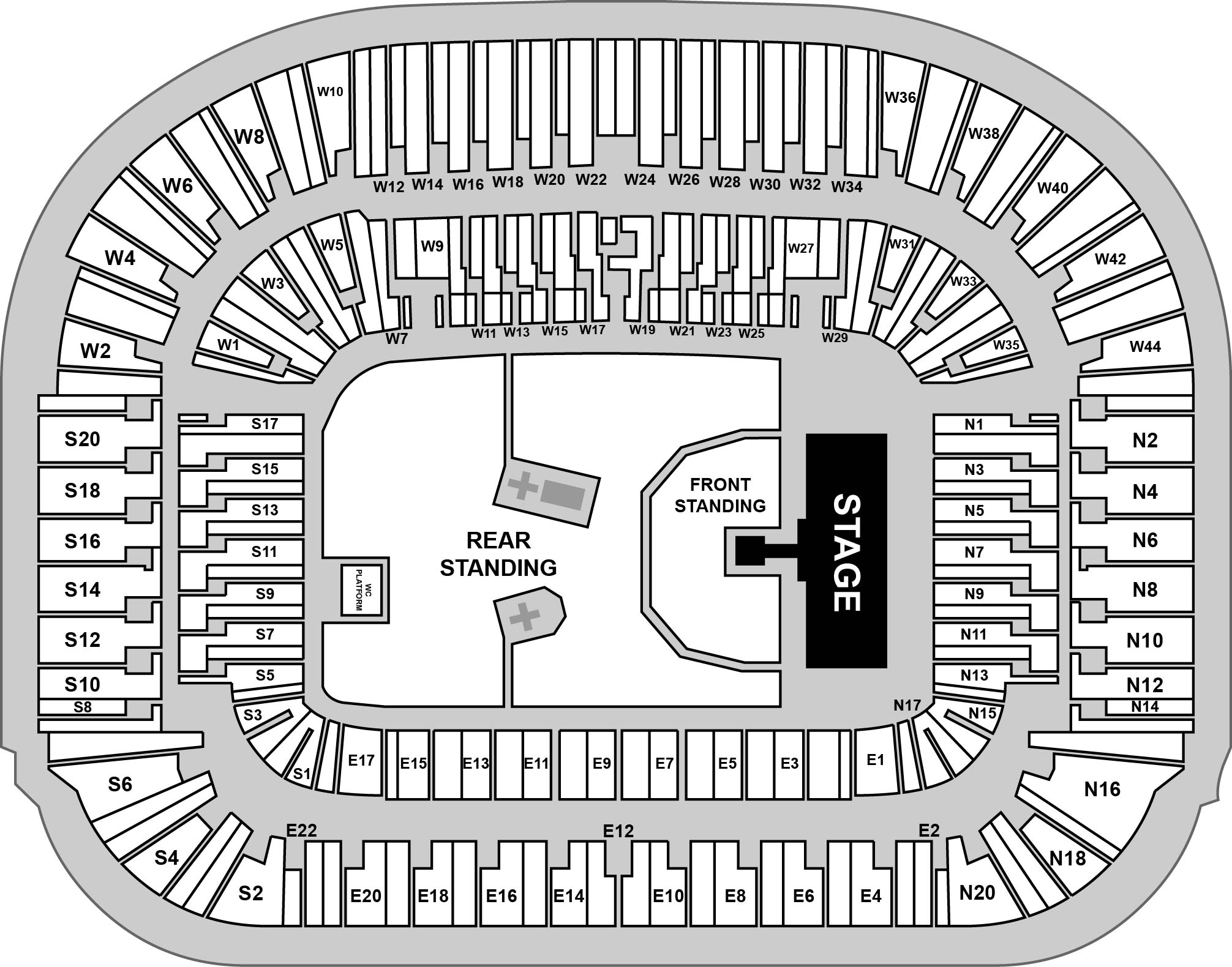 Scottish Gas Murrayfield Stadium Venue Map