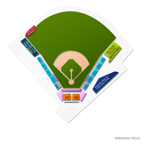 Simmons Field Venue Map