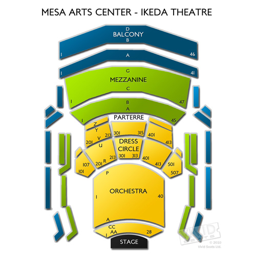 Mesa Arts Center Ikeda Theater Seating Chart Vivid Seats