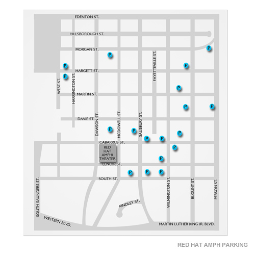 Red Hat Amphitheater Parking Venue Map