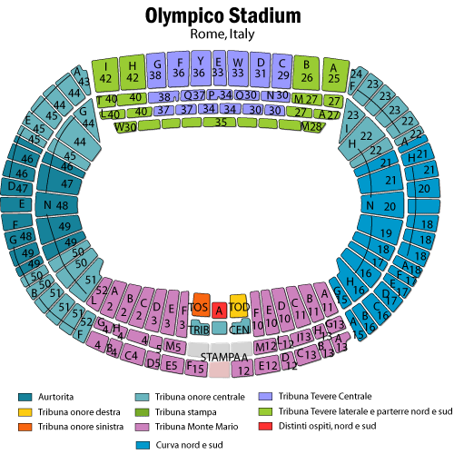 Rome Olympic Stadium Seating Chart | My XXX Hot Girl