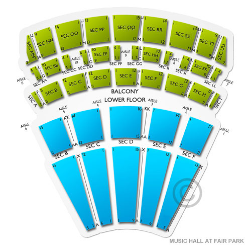 Music Hall at Fair Park Venue Map