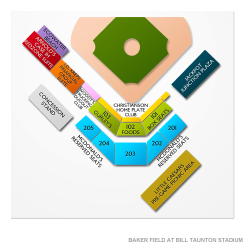 Baker Field at Bill Taunton Stadium Venue Map