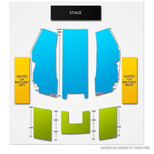 Queen Elizabeth Theatre - Toronto Venue Map