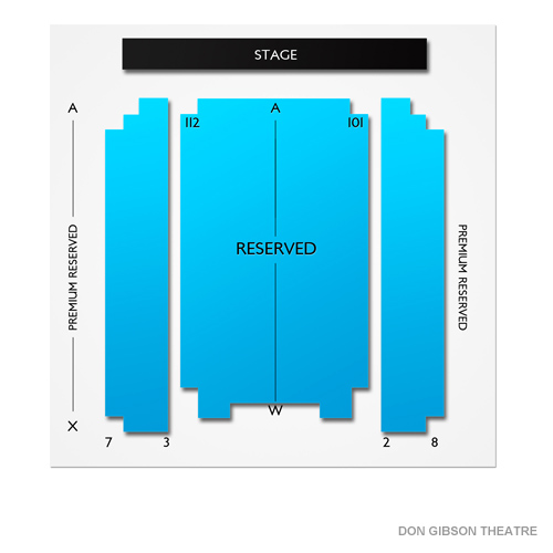 Don Gibson Theatre Venue Map