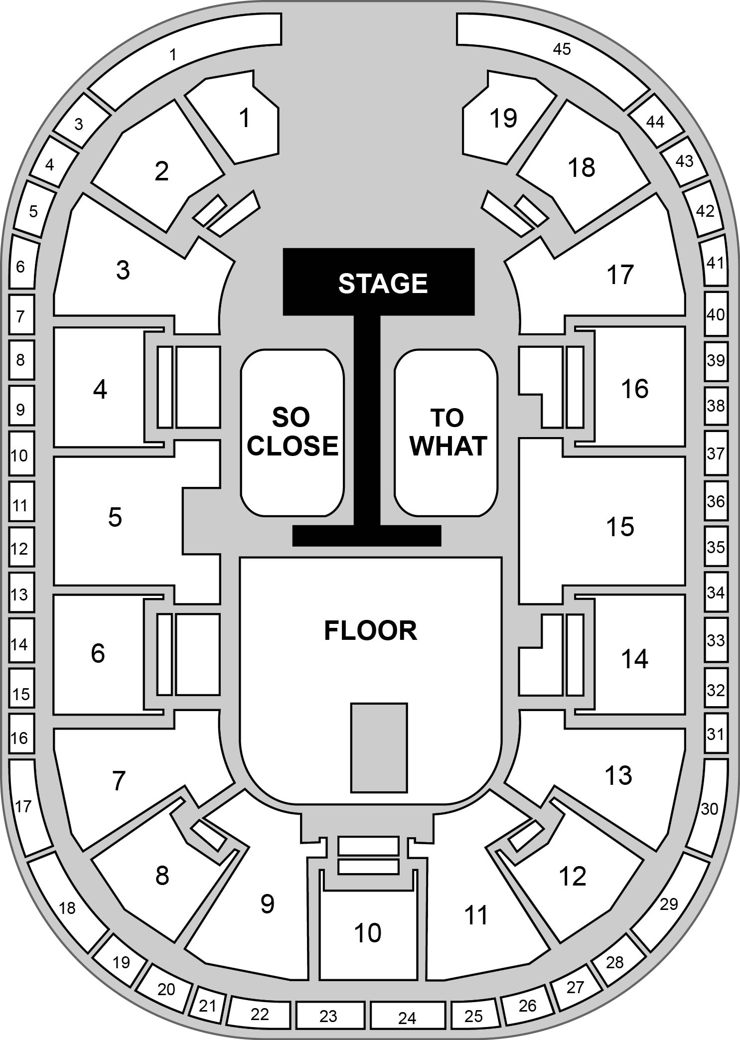 Motorpoint Arena - Nottingham Venue Map