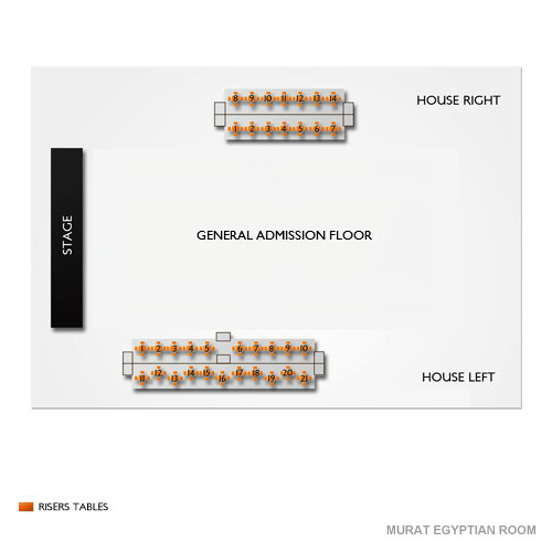 Murat Egyptian Room Seating Chart