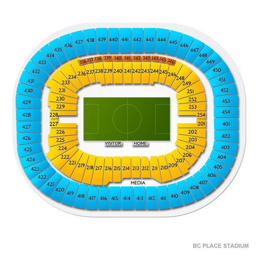 BC Place Stadium Venue Map