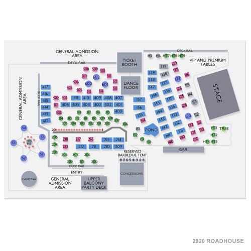 2920 Roadhouse Venue Map