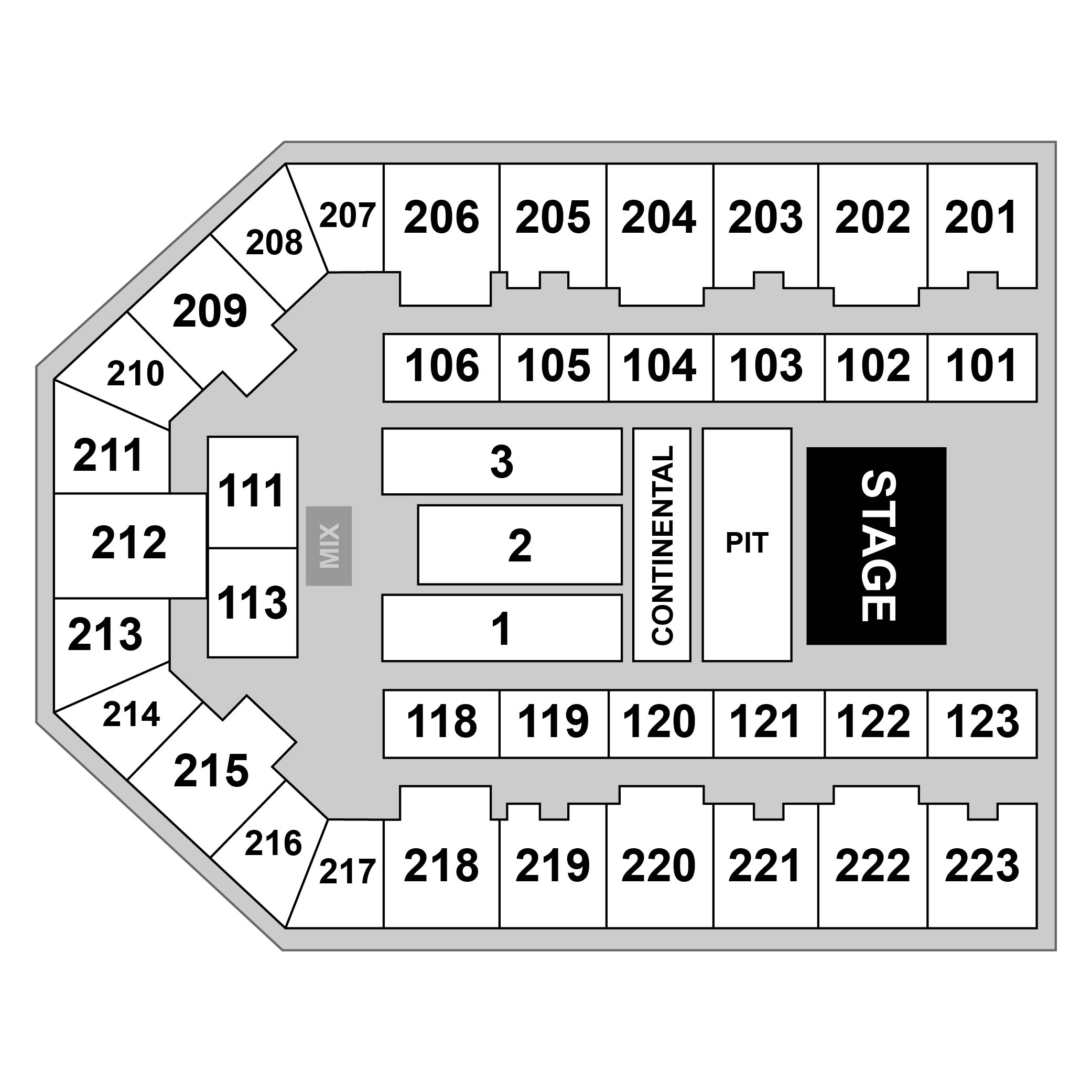 Appalachian Wireless Arena Venue Map