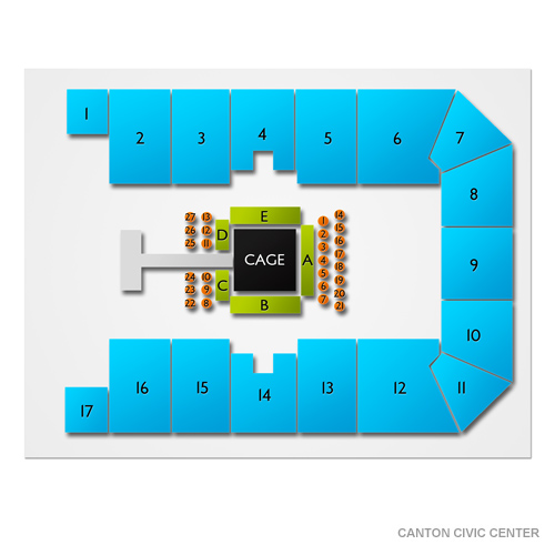 Canton Civic Center Venue Map
