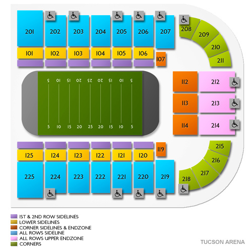 Tucson Arena Venue Map