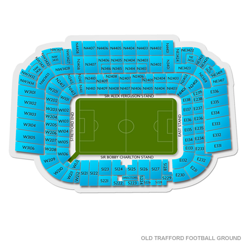 Old Trafford Football Ground Venue Map