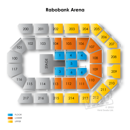 rabobank arena event schedule