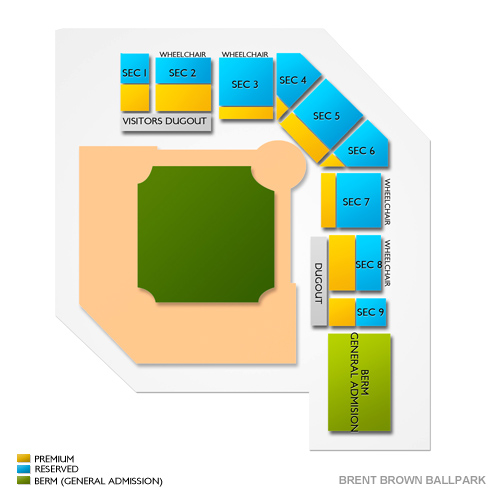 Brent Brown Ballpark Seating Chart
