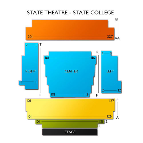 State Theatre State College Venue Map