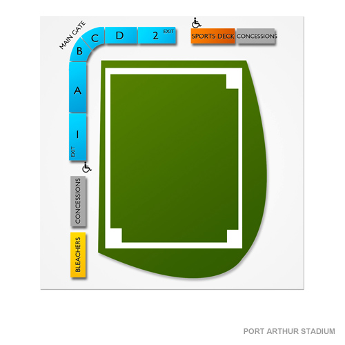Port Arthur Stadium Venue Map