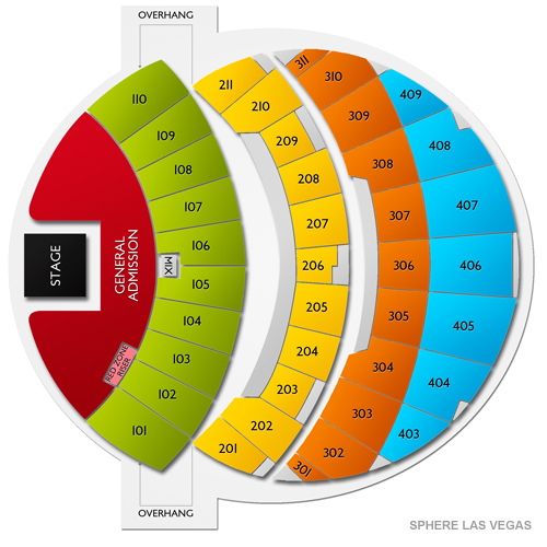 Sphere at The Venetian Resort Venue Map