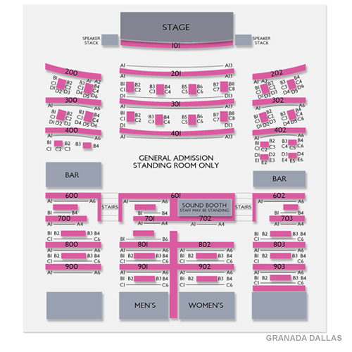 Granada Theater Dallas Venue Map