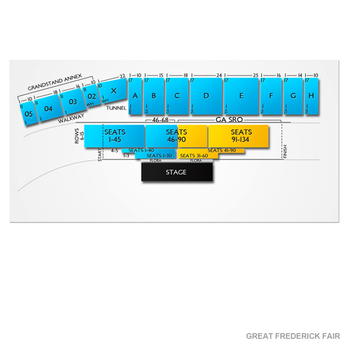 Great Frederick Fair Concert Seating Chart