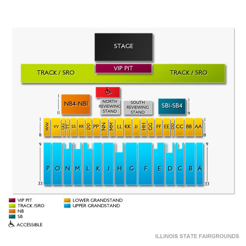 Illinois State Fair Concert Seating Chart