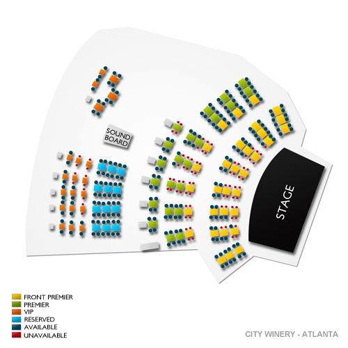 City Winery Seating Chart With Numbers