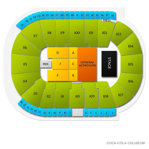 Coca Cola Theater Seating Chart