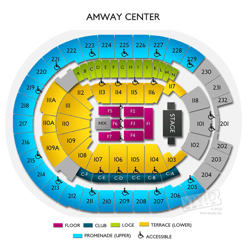 Amway Center Seating Chart | Portal.posgradount.edu.pe