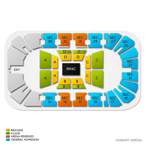 Hobart Arena Venue Map