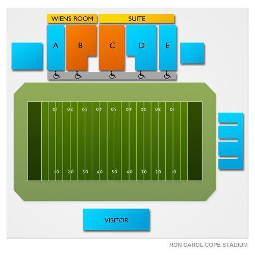 Ron and Carol Cope Stadium Venue Map