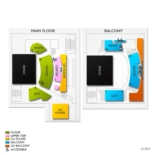 Aura - Portland Venue Map