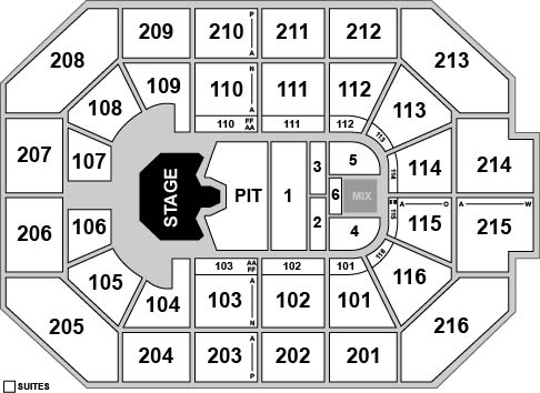 Allstate Arena Venue Map
