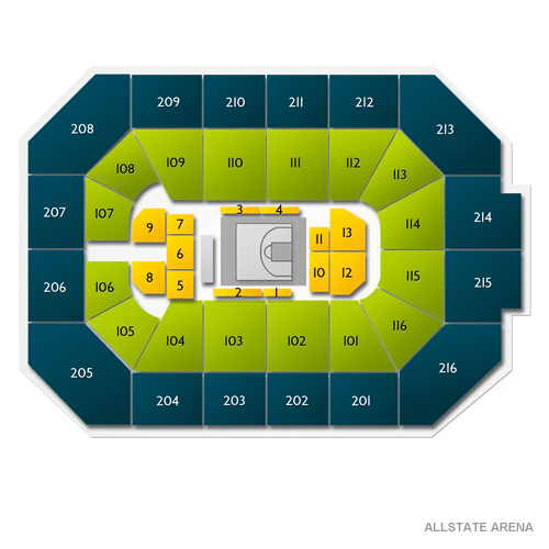 Allstate Arena Venue Map