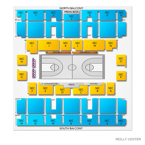 Reilly Center Seating Chart