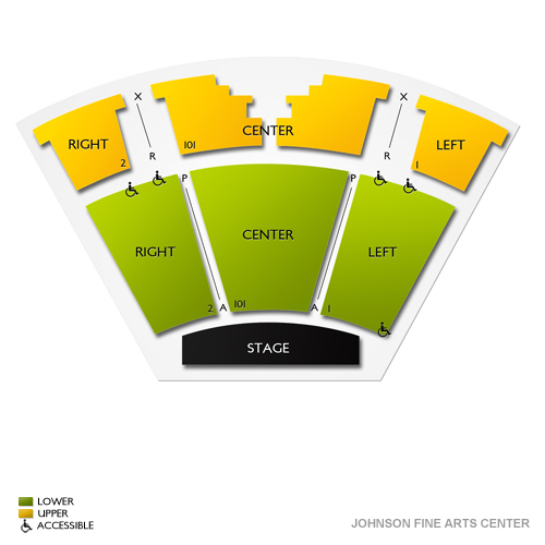 Johnson Fine Arts Center Venue Map