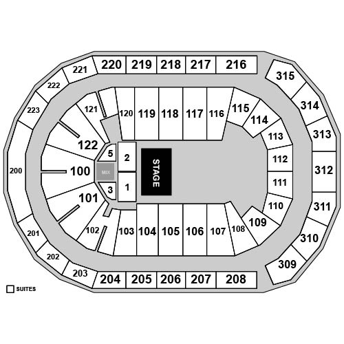 Gas South Arena Venue Map