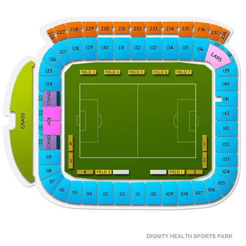 Dignity Health Sports Park Venue Map