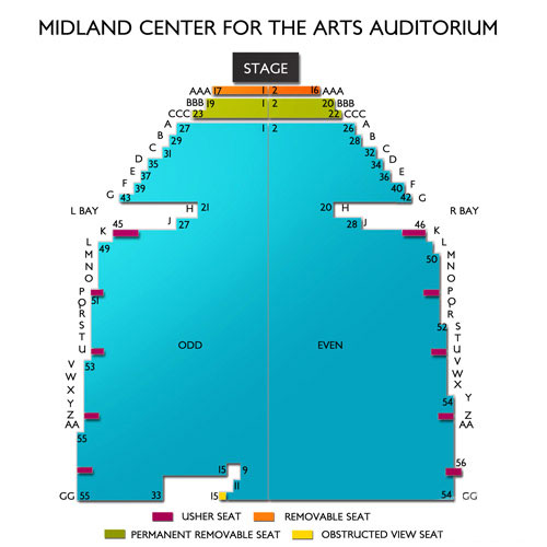 Midland Center For The Arts Seating Chart