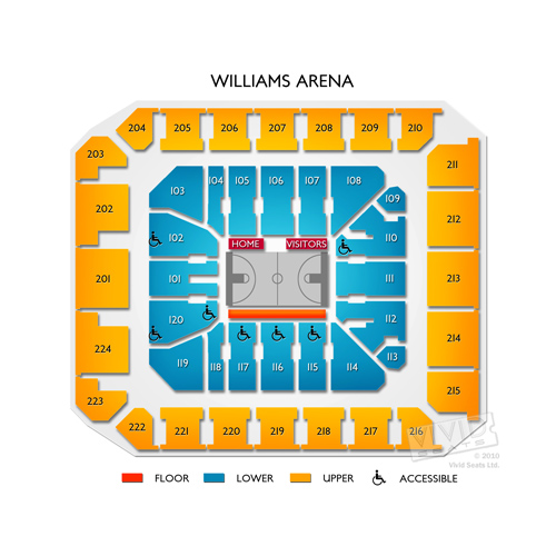 Williams Arena Seating Chart With Rows