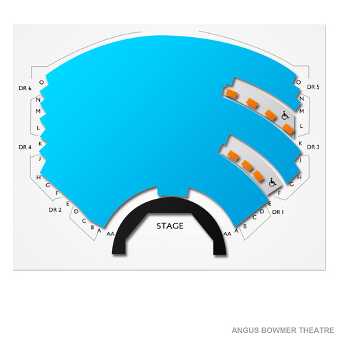 Angus Bowmer Theatre Venue Map
