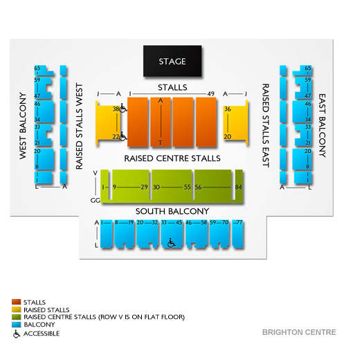Brighton Centre Venue Map