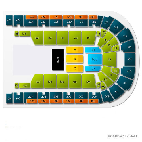 Boardwalk Hall Venue Map