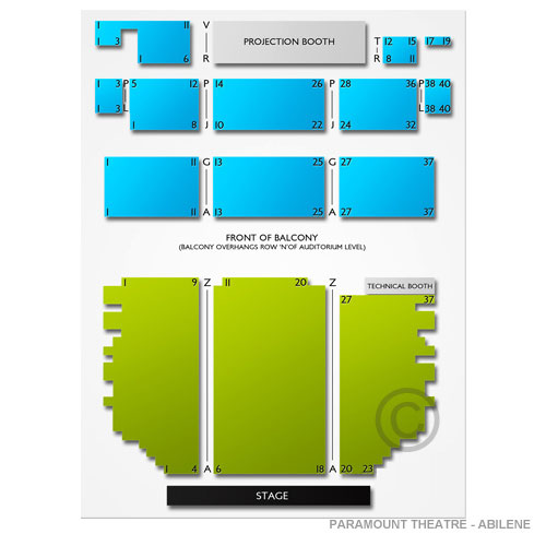 Paramount Theatre Abilene Venue Map