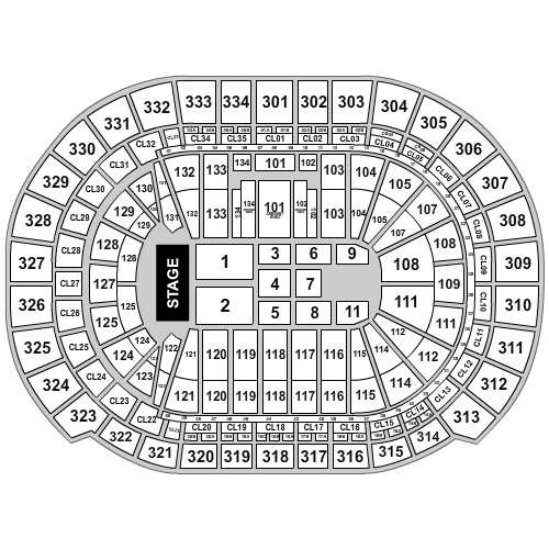 Amerant Bank Arena Venue Map