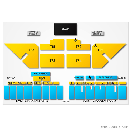 Gusto Grandstand Seating Chart