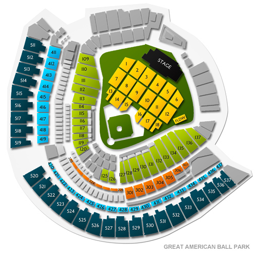 Great American Ballpark Seating Chart View