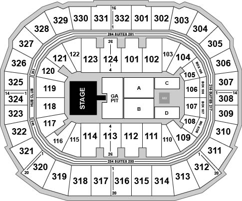 Smoothie King Center Venue Map