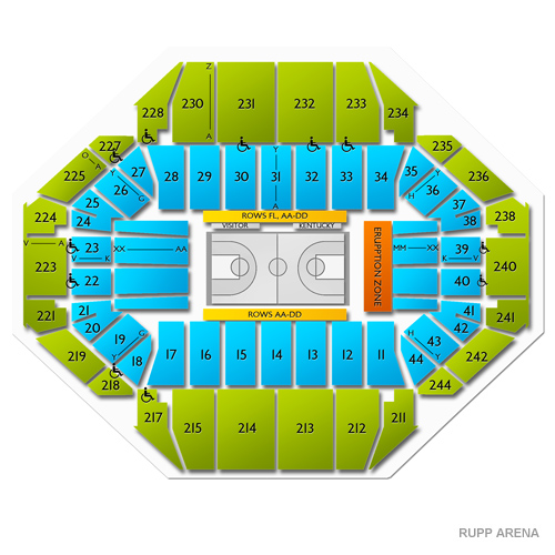 Rupp Arena Seating Chart For Big Blue Madness