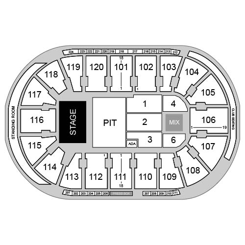 Hertz Arena Venue Map